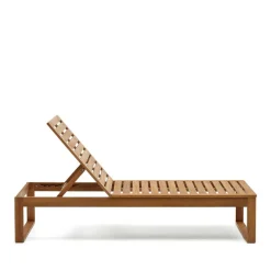 Massivholz Gartenliege mit verstellbarem Kopfteil - Paddock^Wohnen Sale