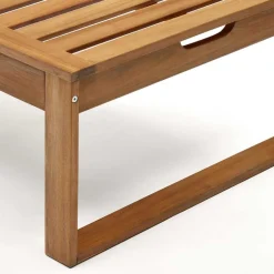 Massivholz Gartenliege mit verstellbarem Kopfteil - Paddock^Wohnen Sale