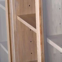 Massivholz Highboard Dioca aus Eiche White Wash^Wohnen Outlet