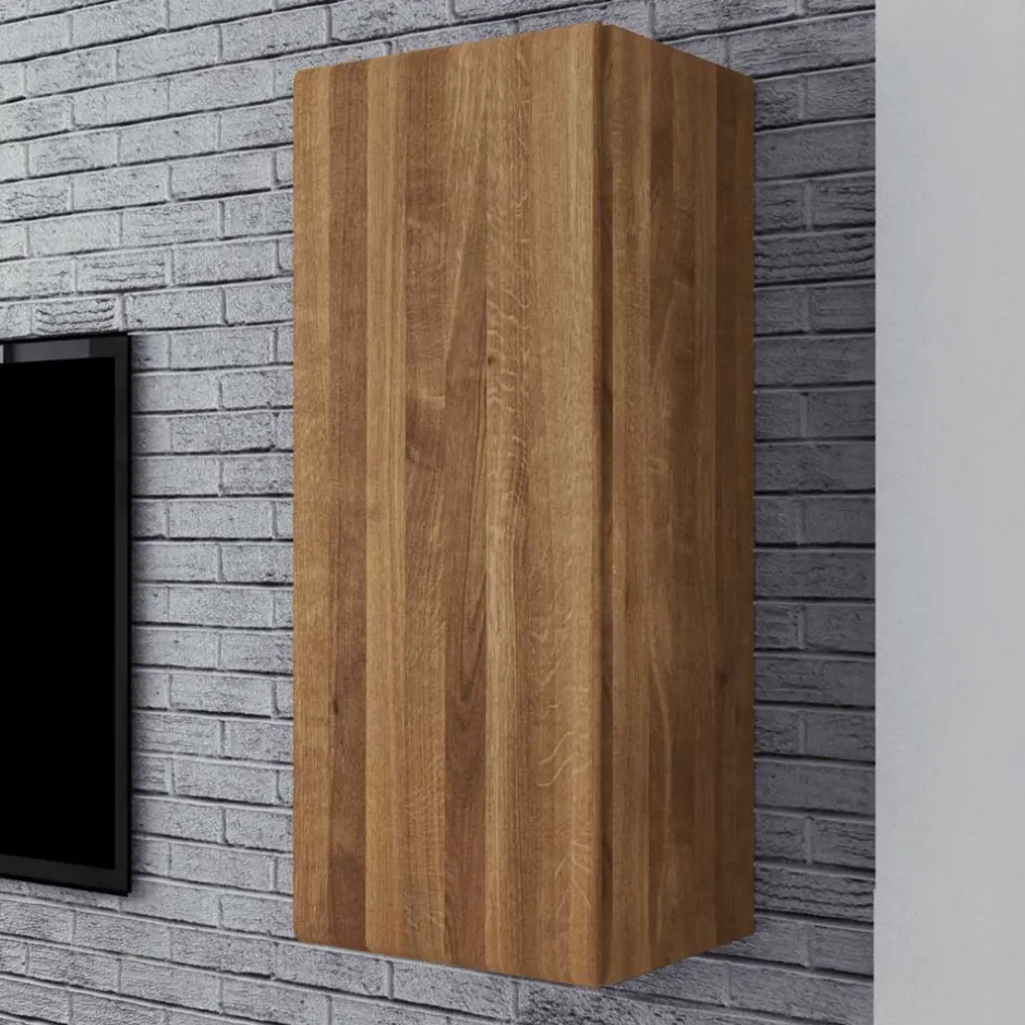 Massivholz Hängeschrank Vaskov aus Wildeiche geölt^Wohnen Discount