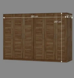 Wohnen Massivholz Kleiderschrank Cranos aus Wildeiche