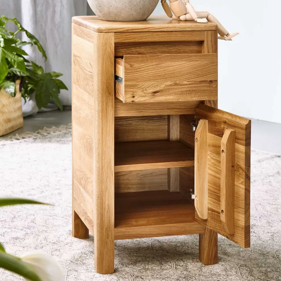 Wohnen Massivholz Kommode Uvinessa 1-türig mit Schublade