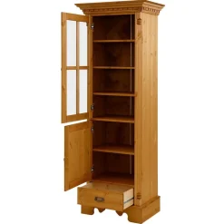 Massivholz Landhausvitrine gebeizt & geölt - Fausanda^Wohnen Sale