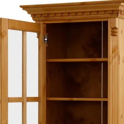 Massivholz Landhausvitrine gebeizt & geölt - Fausanda^Wohnen Sale