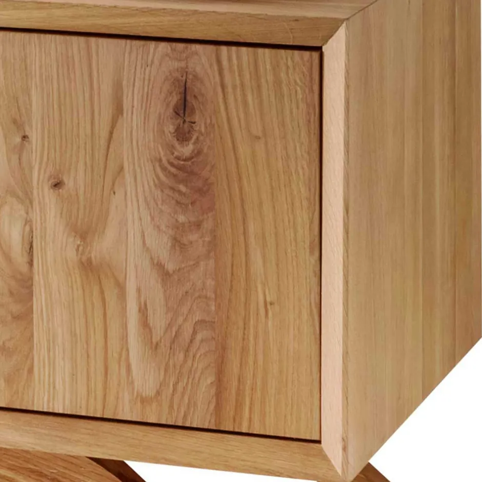 Wohnen Massivholz Lowboard für TV 180x50x50 cm - Lampione