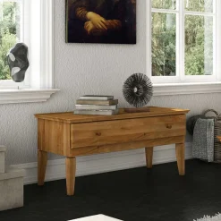 Massivholz Lowboard Masdamos aus Wildeiche geölt^Wohnen