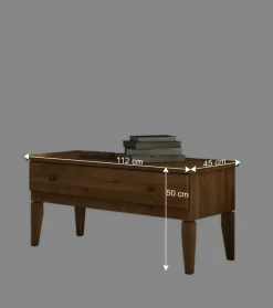 Massivholz Lowboard Masdamos aus Wildeiche geölt^Wohnen