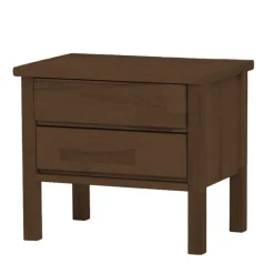 Wohnen Massivholz Nachtkommode aus Buche Andreassy in Walnuss geölt