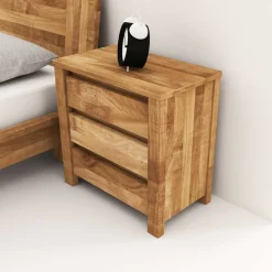 Massivholz Nachtkommode Nadalia aus Wildeiche geölt^Wohnen Best