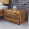 Wohnen Massivholz Nachtkommode Vaskov aus Wildeiche geölt