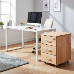 Wohnen Massivholz Rollcontainer aus Buche - Bash