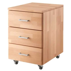 Wohnen Massivholz Rollcontainer aus Buche - Bash