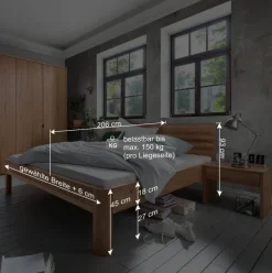 Massivholz Schlafzimmer komplett - Izmaldon (vierteilig)^Wohnen Clearance