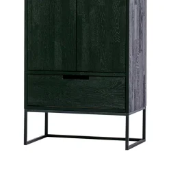 Wohnen Massivholz Schrank in Schwarz - Almery