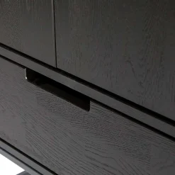 Wohnen Massivholz Schrank in Schwarz - Almery