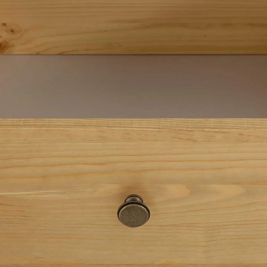 Wohnen Massivholz Schuhschrank mit Lamellentüren - Zavieca