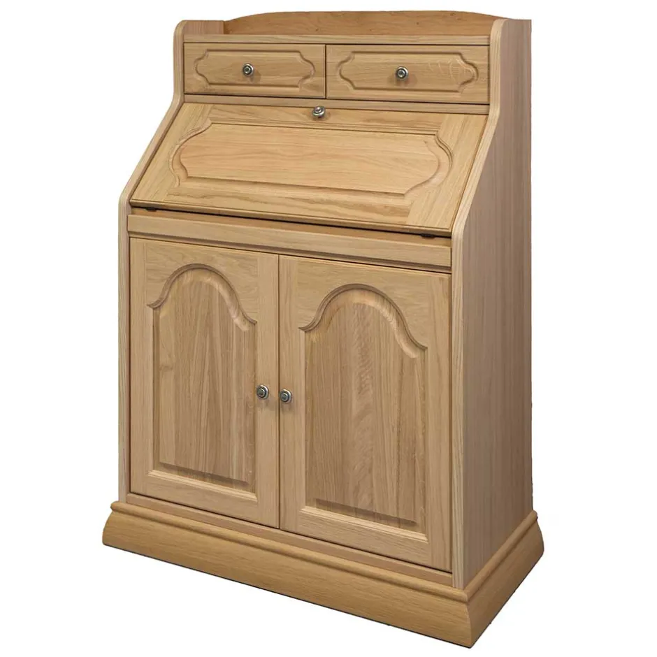 Wohnen Massivholz Sekretär aus Eiche geölt - Catuella