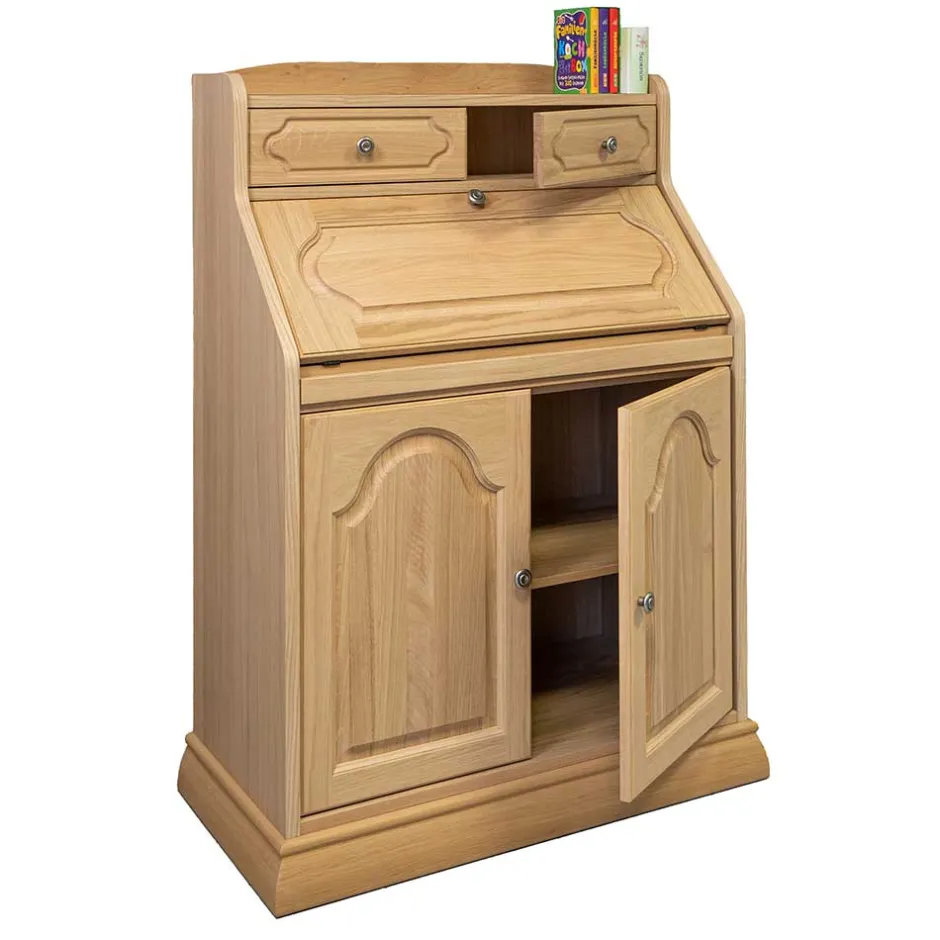 Wohnen Massivholz Sekretär aus Eiche geölt - Catuella