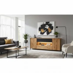 Massivholz Sideboard - modern mit LED Licht - Viligrana^Wohnen Hot