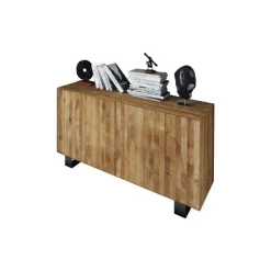 Wohnen Massivholz Sideboard Manzey aus Wildeiche geölt