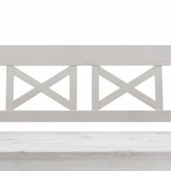 Wohnen Massivholz Sitzbank Onesti aus Kiefer Weiß