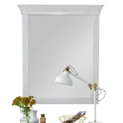 Massivholz Spiegel Satumare in Weiß^Wohnen Clearance