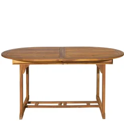 Massivholz Tischgruppe oval - Eliva (vierteilig)^Wohnen Online