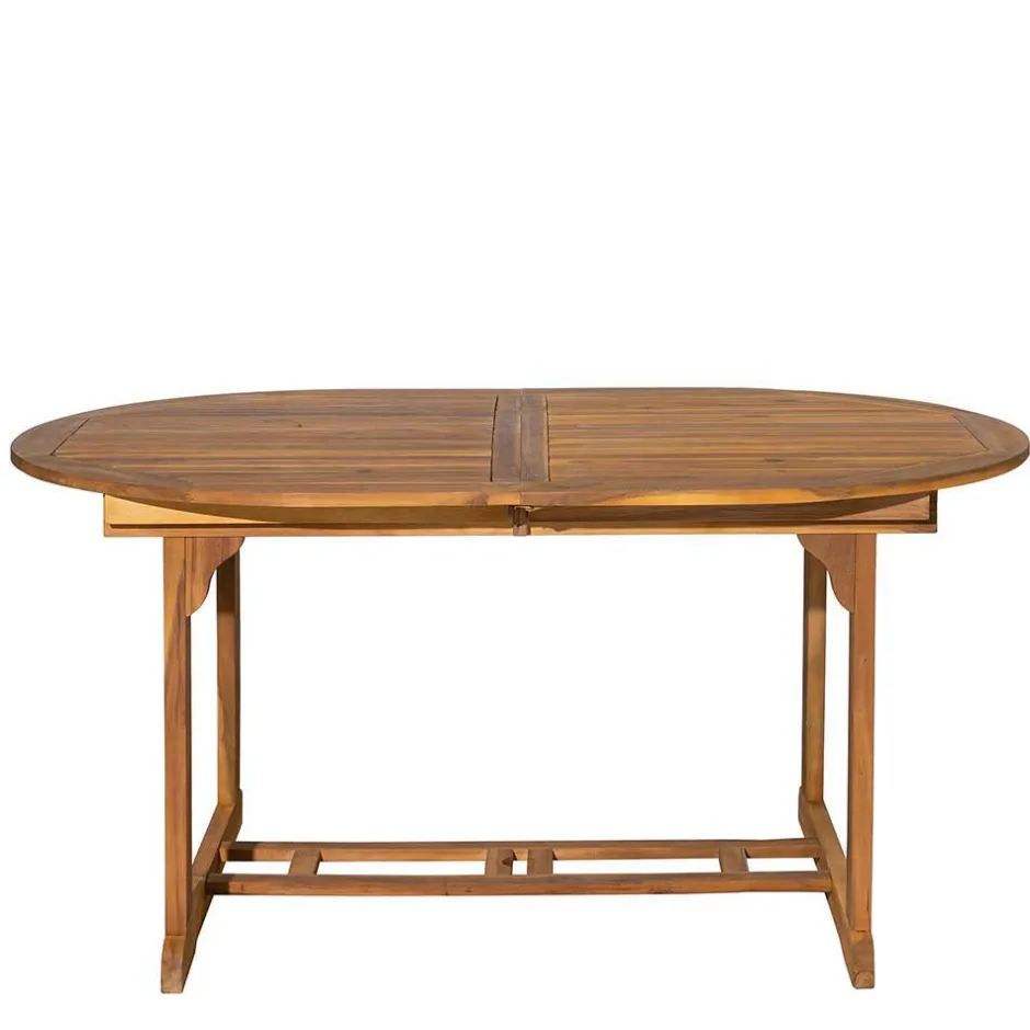 Massivholz Tischgruppe oval - Eliva (vierteilig)^Wohnen Online