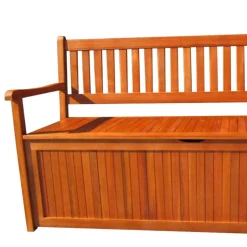 Wohnen Massivholz Truhenbank Bern für den Garten