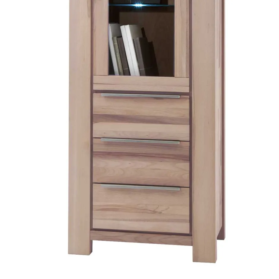 Wohnen Massivholz Vitrine Thivios aus Wildeiche