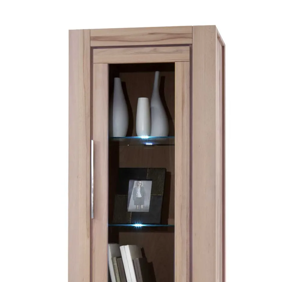 Wohnen Massivholz Vitrine Thivios aus Wildeiche