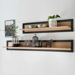 Massivholz Wandboard in Natur & Schwarz - Embleys^Wohnen Best