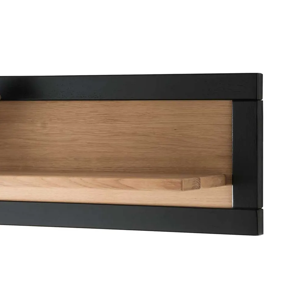 Massivholz Wandboard in Natur & Schwarz - Embleys^Wohnen Best