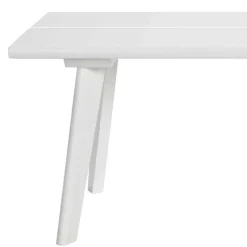 Massivholzbank aus Buche in Weiß lackiert - Bistrita^Wohnen New