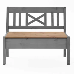 Wohnen Massivholzbank Jytte aus Kiefer gelaugt