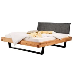 Massivholzbett mit Kissenoptik Kopfteil - Kalastania^Wohnen Best
