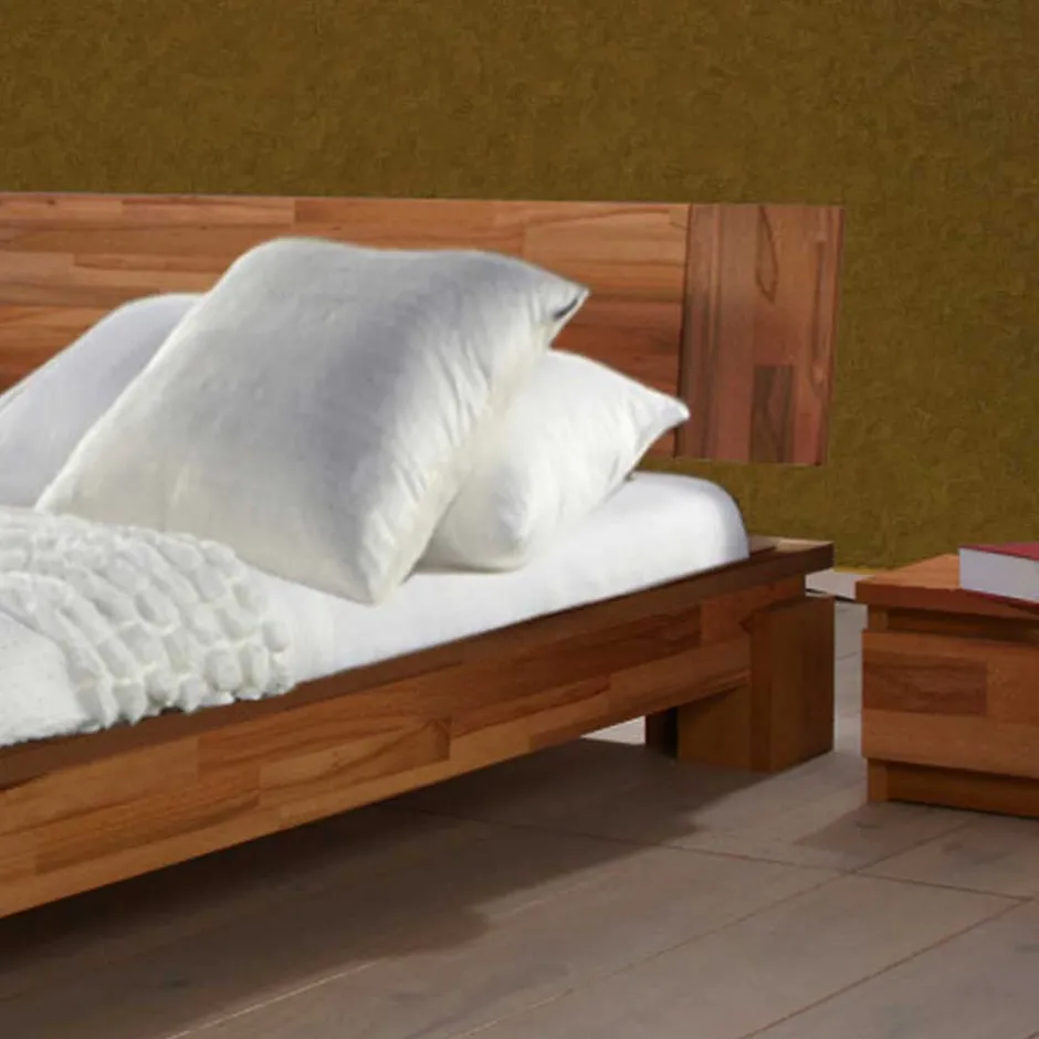 Wohnen Massivholzbett Zamaron aus Kernbuche