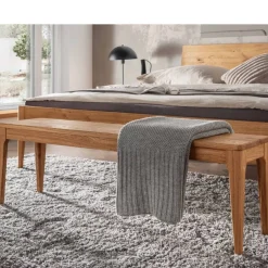Massivholz-Bettbank aus Wildeiche - Babahira^Wohnen Outlet