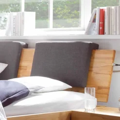 Wohnen Massivholz-Doppelbett Brodivana mit Bettschubladen