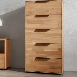 Wohnen Massivholz-Hochkommode - parkettverleimt - Kassanda