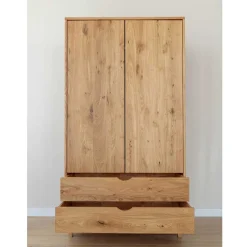 Massivholz-Kleiderschrank mit zwei Schubladen - Fabijola^Wohnen Sale