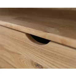 Wohnen Massivholz-Kommode mit Fach und drei Schubladen - Fabijola