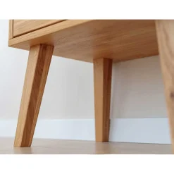 Wohnen Massivholz-Nachtkommode mit Schublade - Fabijola