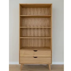 Massivholz-Regal mit zwei Schubladen - Fabijola^Wohnen Discount