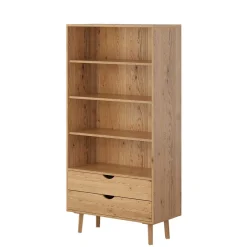 Massivholz-Regal mit zwei Schubladen - Fabijola^Wohnen Discount