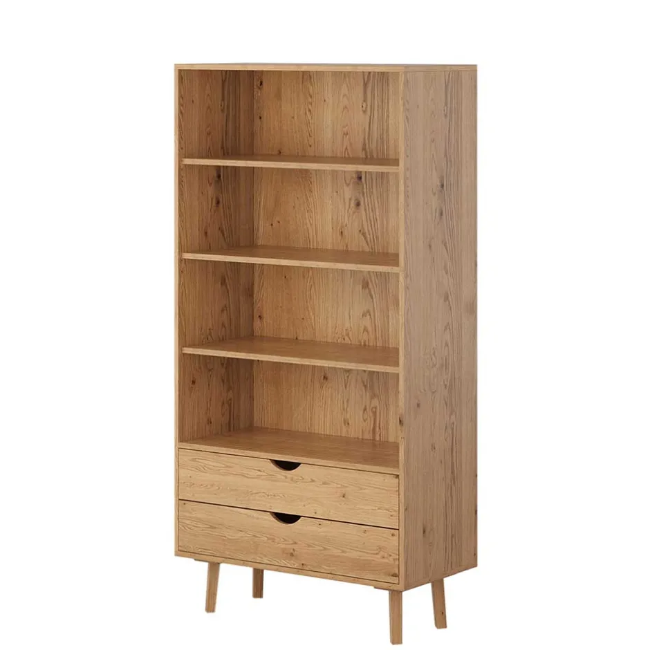 Massivholz-Regal mit zwei Schubladen - Fabijola^Wohnen Discount