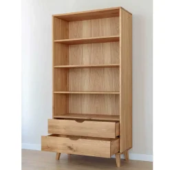 Massivholz-Regal mit zwei Schubladen - Fabijola^Wohnen Discount