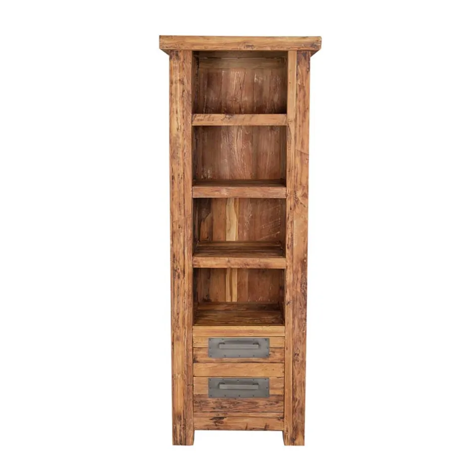 Wohnen Massivholzregal Ragista aus Teak Recyclingholz