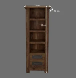 Wohnen Massivholzregal Ragista aus Teak Recyclingholz