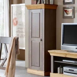 Massivholzschrank Cempino in Grau^Wohnen Hot